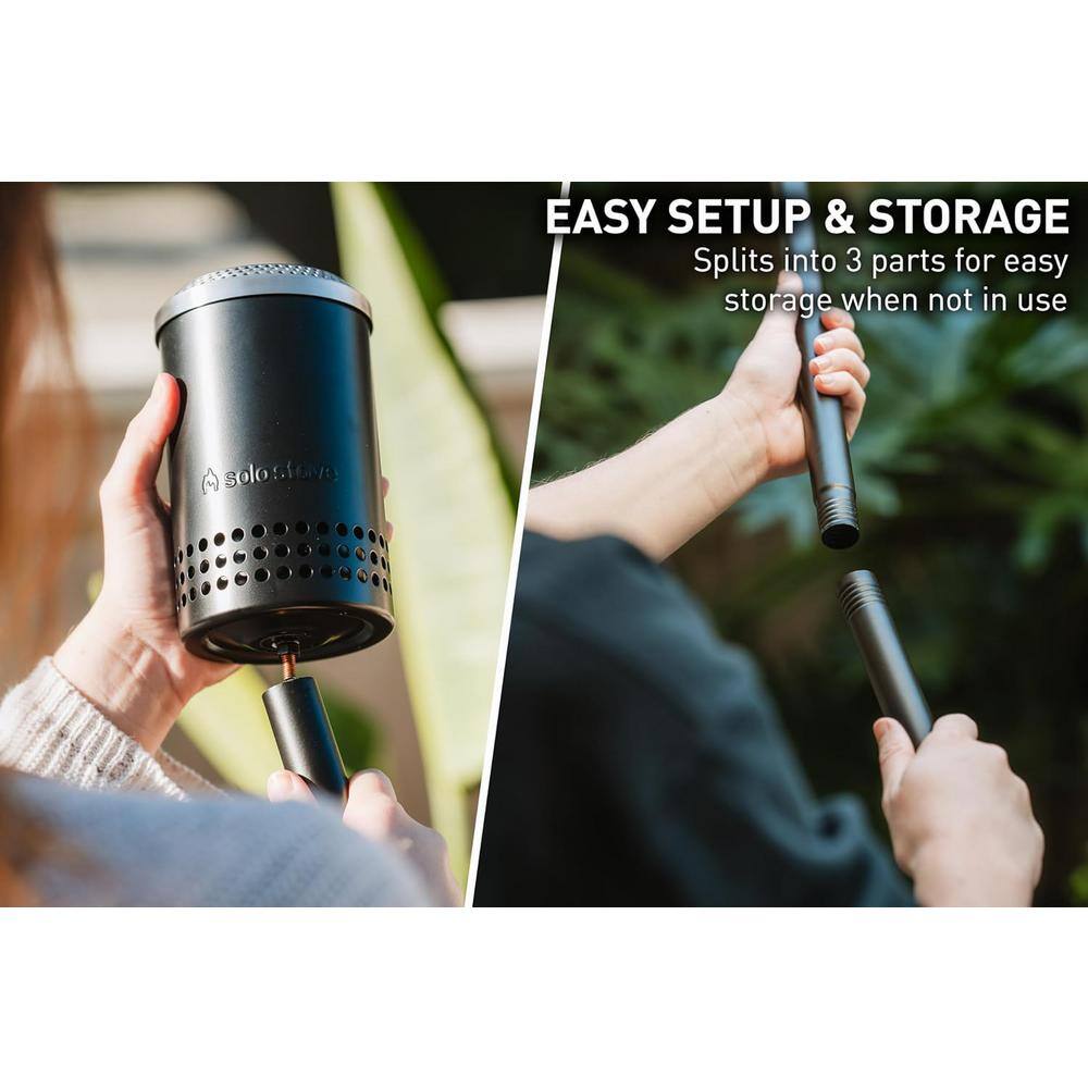 Black Cold-Rolled Steel Adjustable Outdoor Torch
