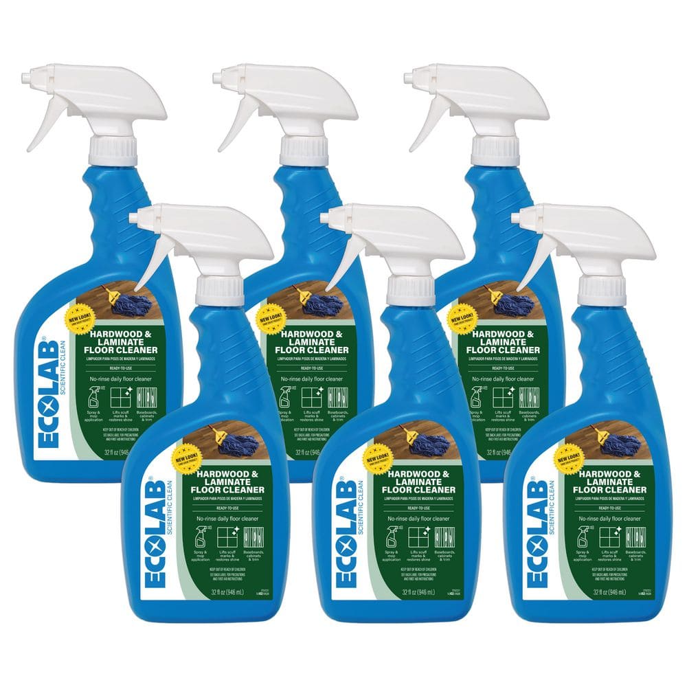 ECOLAB 32 fl.oz. Hardwood and Laminate Floor Cleaner Advanced No