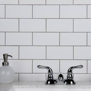 Crown Heights 3 in. x 6 in. Ceramic Matte White Wall Tile (6.03 sq. ft. /Case)