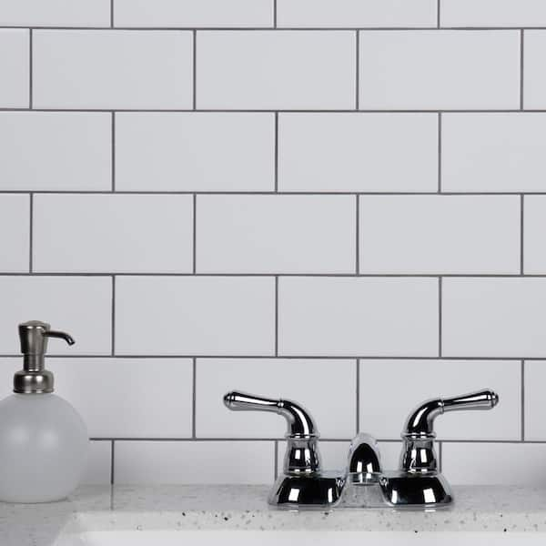 Crown Heights Matte White 3 in. x 6 in. Ceramic Wall Tile (5.72 sq. ft./Case)