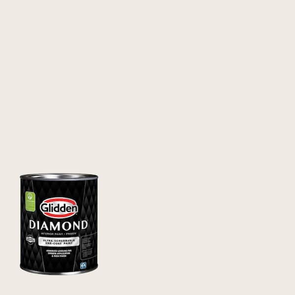 Glidden Diamond 1 qt. PPG1075-1 Linen Ruffle Eggshell Interior Paint with Primer