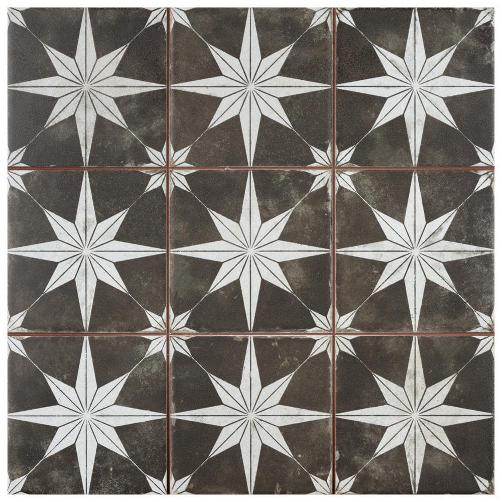 Harmonia Kings Star Night 4 in. x 13 in. Ceramic Floor and Wall Take Home Tile Sample price history on PriceWatchPro
