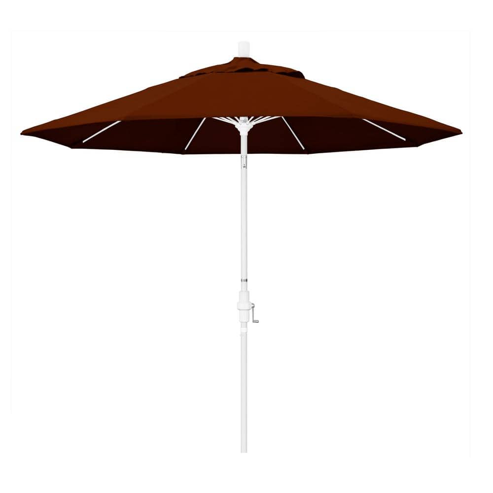 9 ft. Fiberglass Collar Tilt Patio Umbrella in Brick Pacifica price history on PriceWatchPro