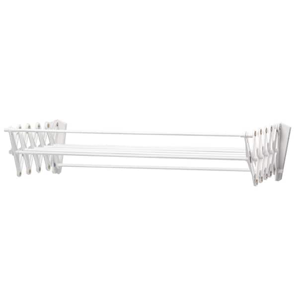 Woolite 24 in. W x 5.12 in H Collapsible Wall-Mount Drying Rack