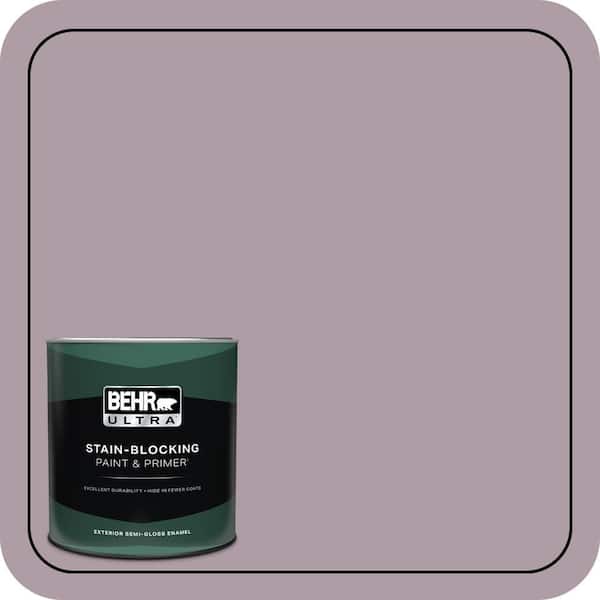 BEHR ULTRA 1 qt. #PMD-34 Wild Lilac Semi-Gloss Enamel Exterior Paint & Primer