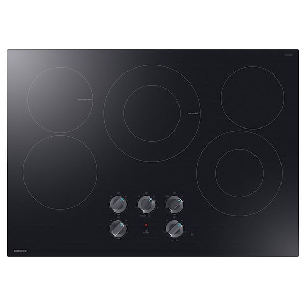 30" in. 5 Elements Glass Electric Cooktop in Black with Wi-Fi & Illuminated Knobs