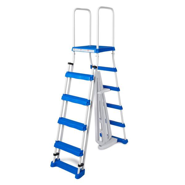 thumbnail image 2 of VEVOR 5-Step Pool Ladder With Double Handrails, 300 Lb Capacity, For 48-54 Inch Inground/Above-Ground Pools 2 of 12