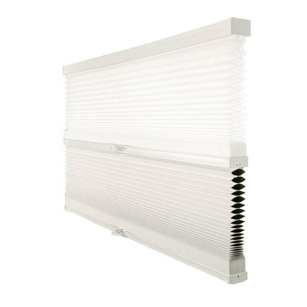 Chicology Cut-to-Size Limestone Cordless Day N Night Privacy Blackout Polyester Cellular Shade 48.5 in. W x 48 in. L