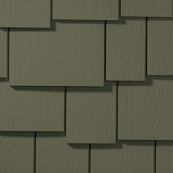 Hardie Shingle HZ10 15.25 in. x 48 in. Statement Collection Mountain Sage Staggered Edge Fiber Cement Siding