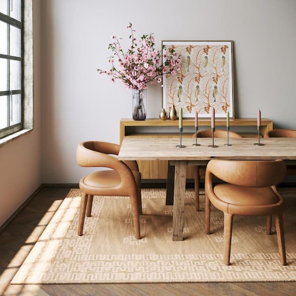 Padma Lakshmi X Rugs Arizona Southwestern Motif Wool Tan 4 ft. x 6 ft. Indoor Area Rug