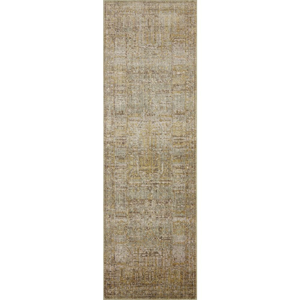 Jean Stoffer Bradbury Dove / Gold 2 ft. 6 in.  x 12 ft.  Contemporary Runner Rug price history on PriceWatchPro