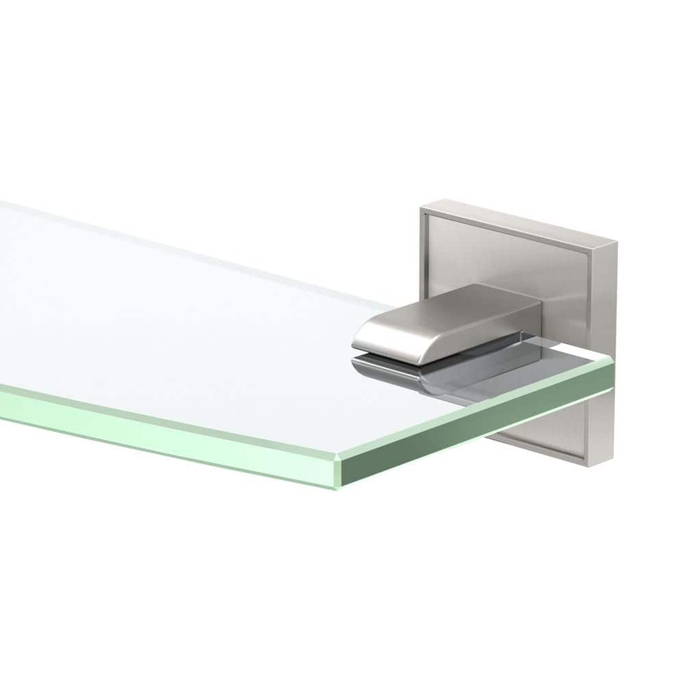 Mode 20.13 in. W x 2 in. H x 5.13 in. D Glass Rectangular Shelf in Satin Nickel price history on PriceWatchPro