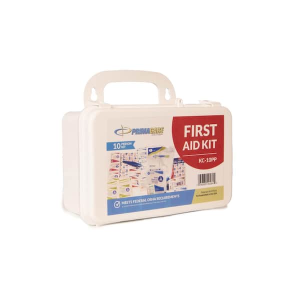 PLUMBFLEX 96-Piece 10-Person OSHA Poly First Aid Kit KC-10PP - The