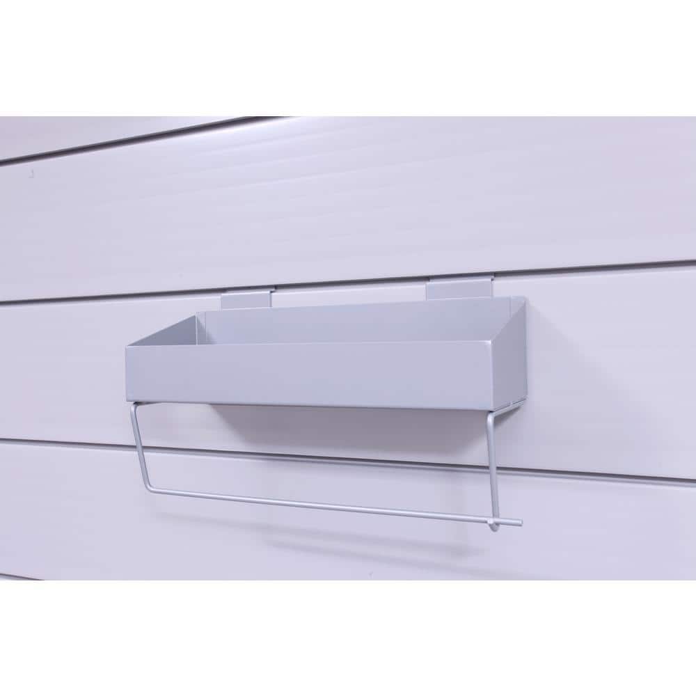 Heavy Duty Gray Steel Multipurpose Slatwall Organizer Rack