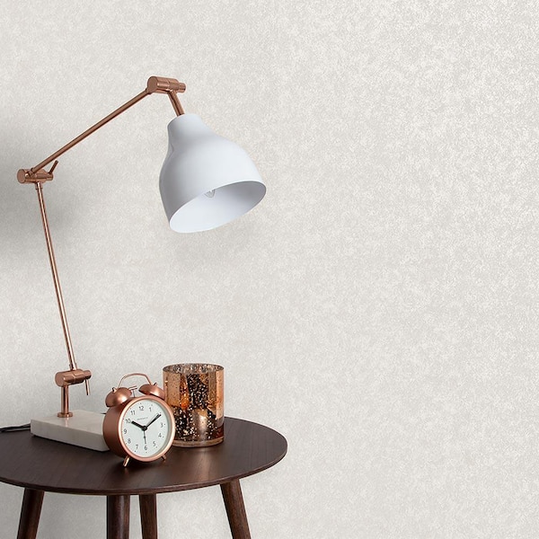 Steel Pearl White Plain Paste the Wall Wallpaper