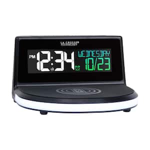 Wireless Charging Alarm Clock with Glowing light base