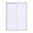 JELD-WEN 60 in. x 80 in. V-4500 Contemporary White Vinyl Right-Hand ...