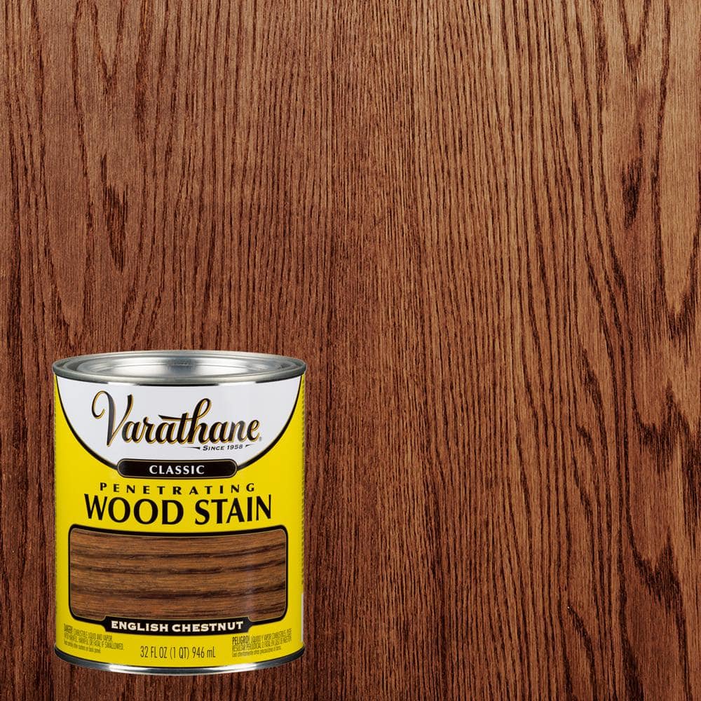 Varathane 1 qt. English Chestnut Classic Wood Interior Stain 339713 - The  Home Depot