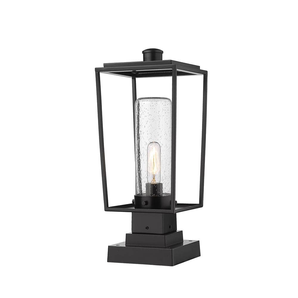 Sheridan 19 .75 in. 1-Light Black Aluminum Hardwired Outdoor Weather Resist
