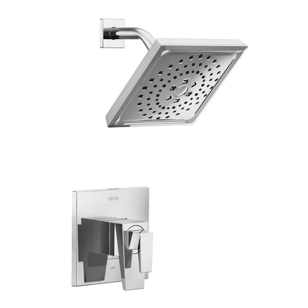Delta Trillian 1-Handle Wall-Mount Shower Trim Kit in Lumicoat Chrome (Valve Not Included)
