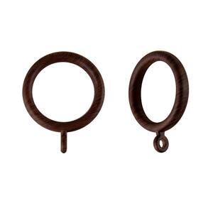 Set of 8 Copper 1.25 inch Curtain Rod Ring Clips 