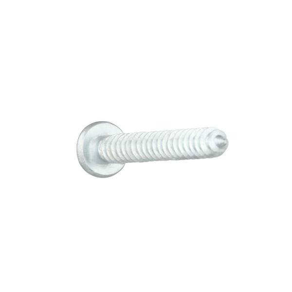 Queensell 60 Pcs 8 X 1 1/2 White Screws White Pan Head Machine