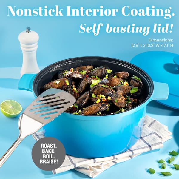 Our Place Perfect Pot - 5.5 Qt. Nonstick Ceramic Sauce Pan with Lid, Versatile Cookware for Stovetop and Oven, Steam, Bake, Braise, Roast, PTFE and PFOA-Free, Toxin-Free, Easy to Clean