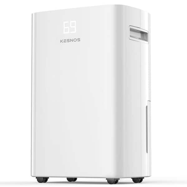 KESNOS 100 Pint 5500 sq. ft. Energy Star Dehumidifier for Home and Basements with Smart Humidity Control, White