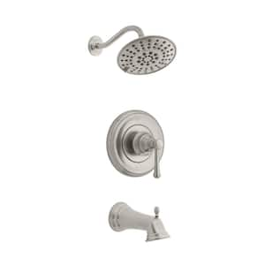 Warnick Single-Handle 1-Spray Tub and Shower Faucet in Brushed Nickel (Valve Included)