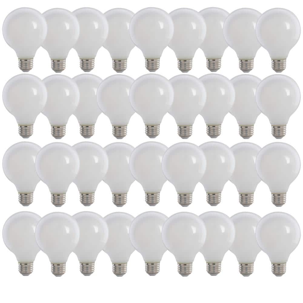 100-Watt Equivalent G25 Globe Dimmable Filament White Vanity E26 LED Vintage Edison LIght Bulb, Bright White (36-Pack) price history on PriceWatchPro