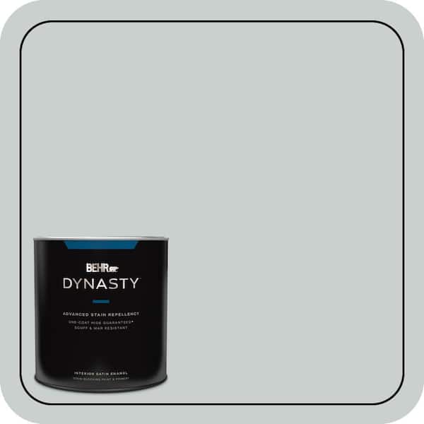 BEHR DYNASTY 1 qt. #PPF-17 Foggy Morn Satin Enamel Interior Stain-Blocking Paint and Primer