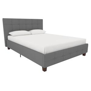 DHP Ryan Gray Linen Queen Upholstered Bed with Storage DE98930 - The Home  Depot