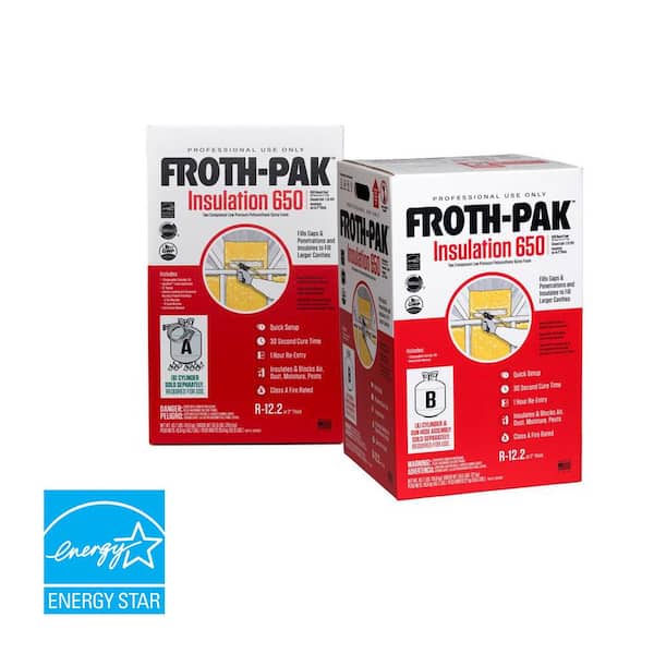 FROTH-PAK Low GWP 650 Spray Foam Sealant Insulation Kit