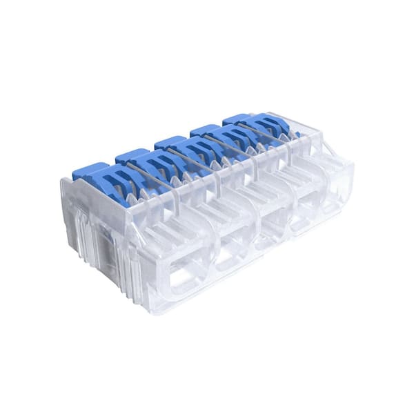 In-Sure Lever Wire Connector, 12 AWG, 5-Port Jar of 200