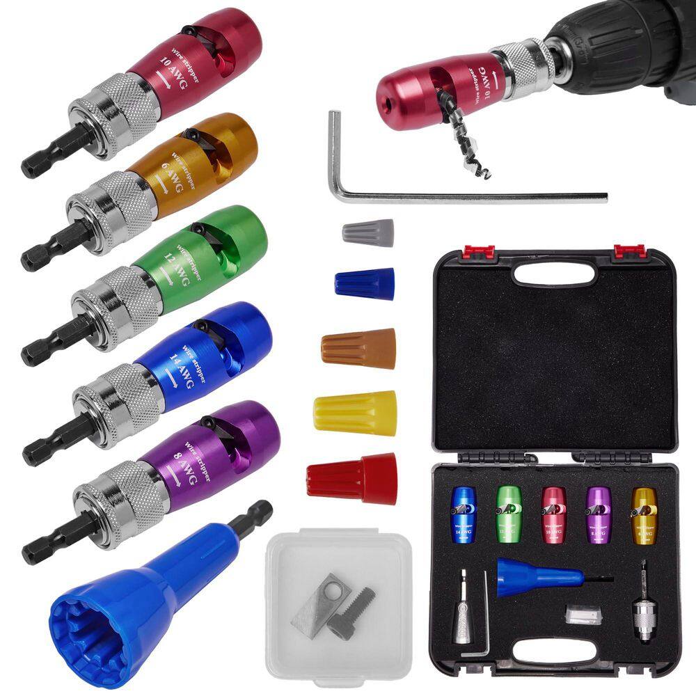 Wire Stripping and Twisting Tool Kit for Electricians, Drill Compatible, Insulated Wire Caps, 1 Set price history on PriceWatchPro