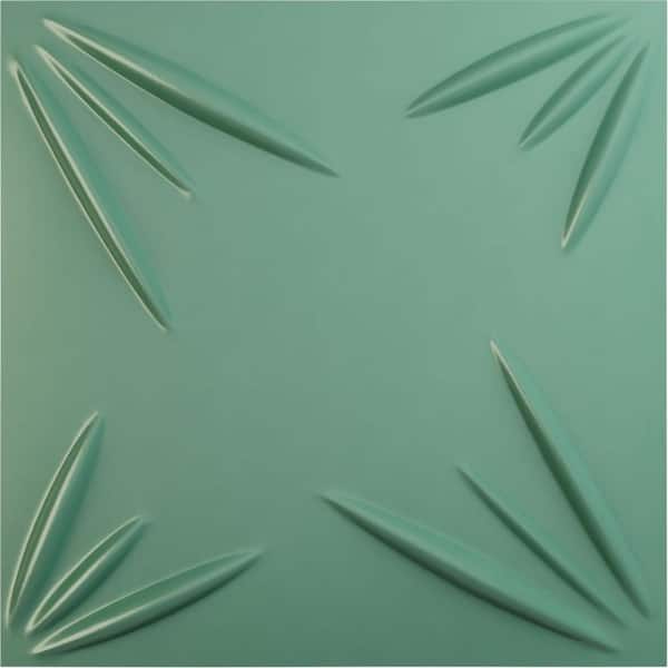 Ekena Millwork 19 5/8 in. x 19 5/8 in. Inula EnduraWall Decorative 3D Wall Panel, Sea Mist (12-Pack for 32.04 Sq. Ft.)