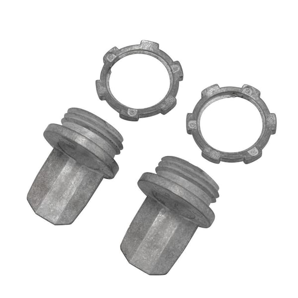 Wiremold 500 and 700 Series Metal Surface Raceway 1/2 in. Box Connector (2-Pack)