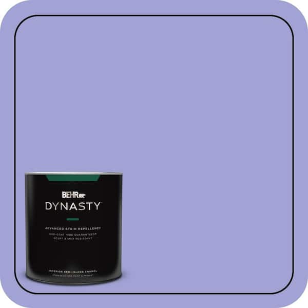 BEHR DYNASTY 1 qt. #P550-4 Water Hyacinth Semi-Gloss Enamel Interior Stain-Blocking Paint and Primer