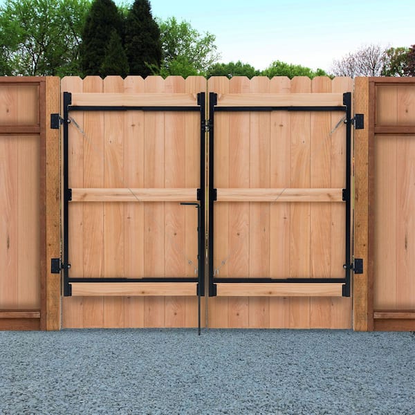 Adjust-a-Gate 72-119 in. W x 60 in. H Steel Gate Frame Kit, Original Double Drive Gate Full Frame Gate Kit