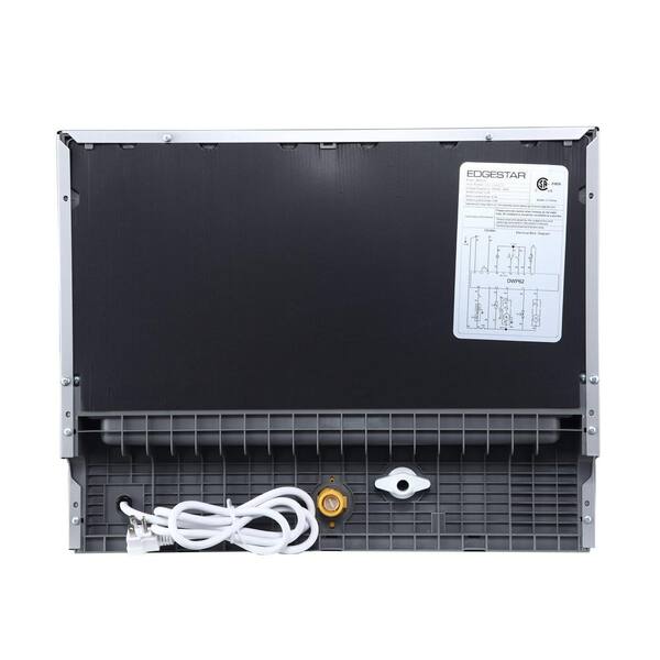EdgeStar - 22 in. Wide 6-Place Setting Countertop Dishwasher - Black
