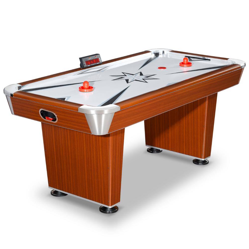 Midtown 6 ft. Air Hockey Family Game Table w/ Electronic Scoring, High-Powe