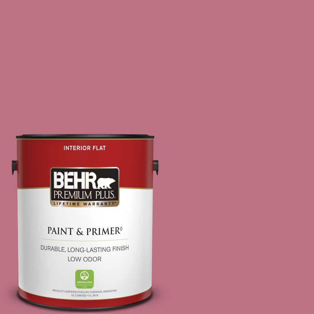 BEHR PREMIUM PLUS 1 gal. MQ108 Smell the Roses Flat Low Odor Interior