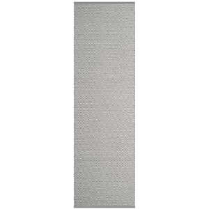 Montauk Ivory/Gray 2 ft. x 6 ft. Geometric Runner Rug