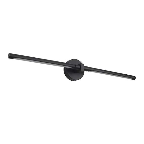 GoYeel 31.26 in. Black Integrated LED Bathroom Vanity Light Bar ...