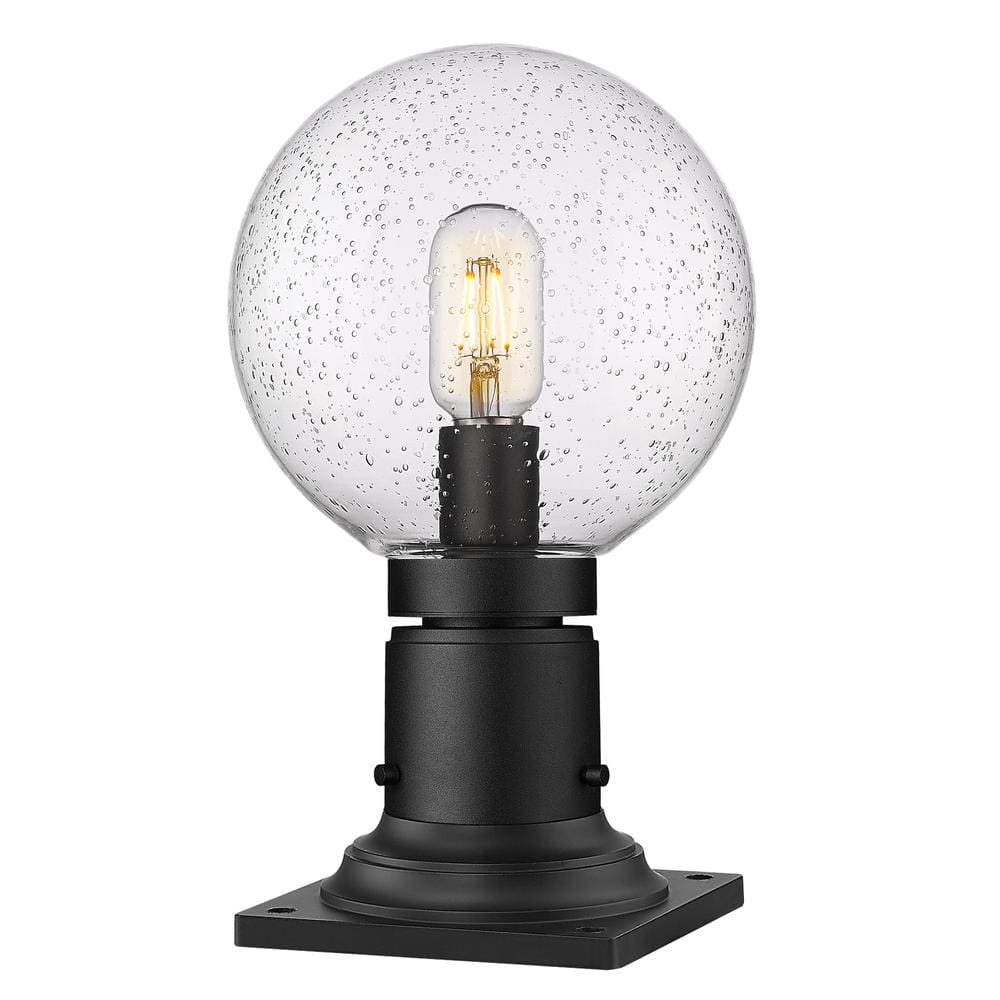 Laurent 13 .5 In. 1-Light Black Aluminum Hardwired Outdoor Weather Resistan