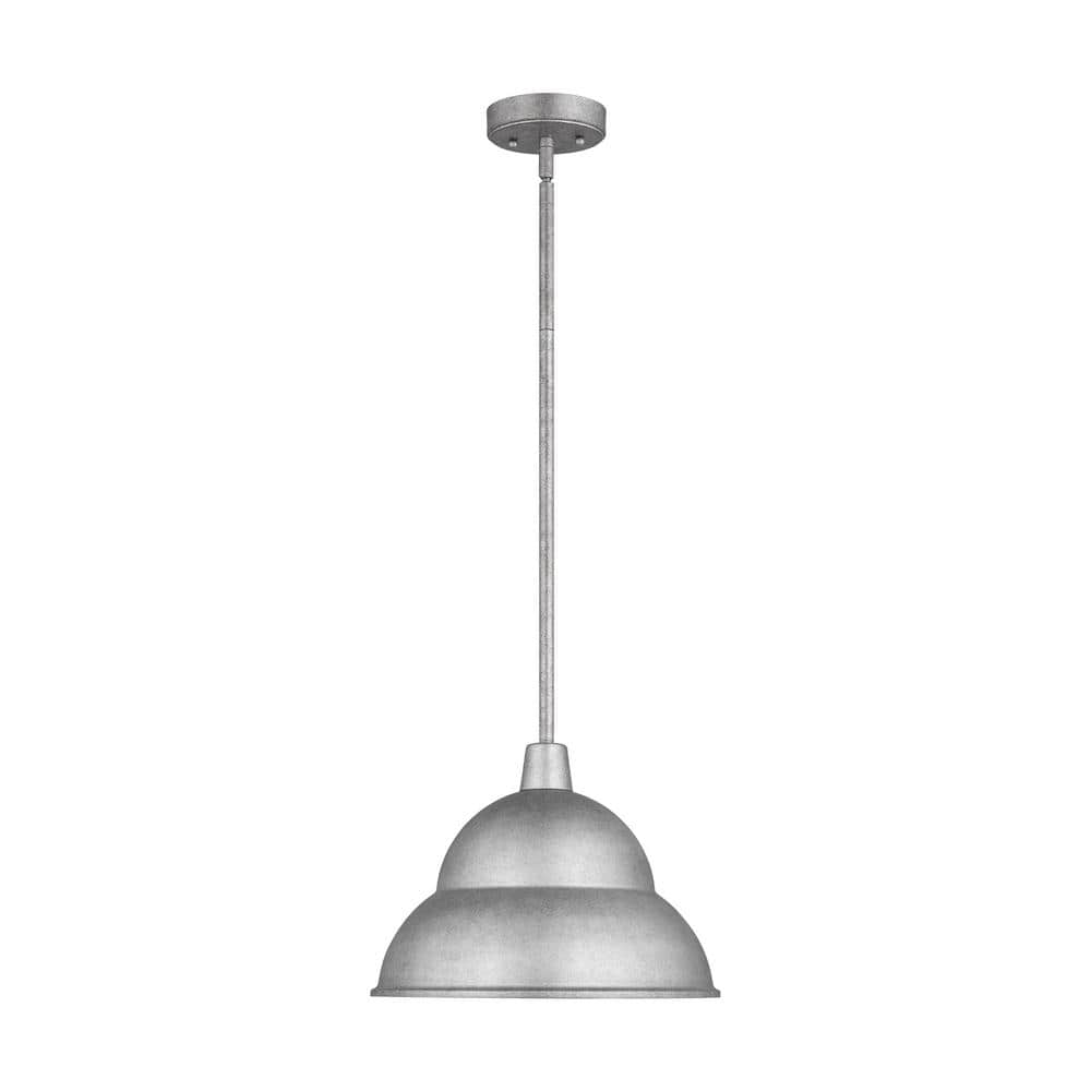 Generation Lighting Barn Light 14 in. 1Light Weathered Pewter Exterior