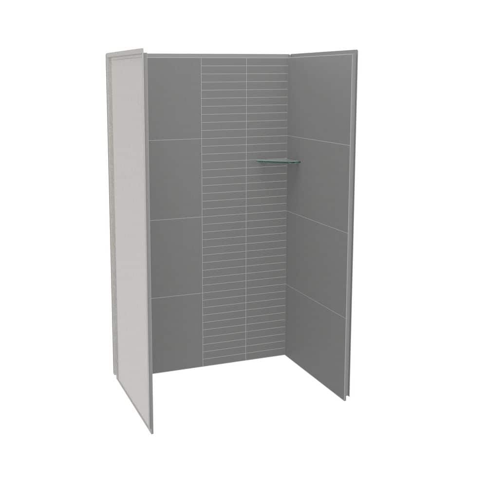 Utile 48 in. W x 32.5 in. D x 80 in. H 3-pieces Direct-to-Stud Composite Alcove Shower Wall Surrounds in Pebble Grey price history on PriceWatchPro