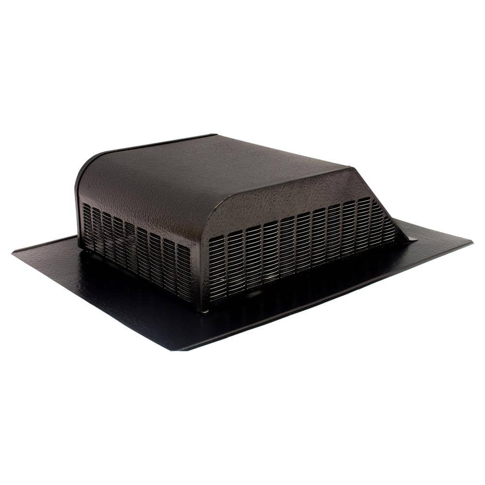 50 sq. in. NFA Aluminum Slant-Back Roof Louver Static Vent in Black (Sold i