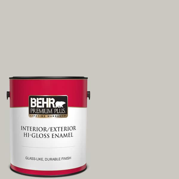 BEHR PREMIUM PLUS 1 gal. #PPU24-12 Whitewash Oak Hi-Gloss Enamel Interior/Exterior Paint
