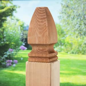 4 in. x 4 in. Gothic Wood Post Cap Finial (6-Pack)